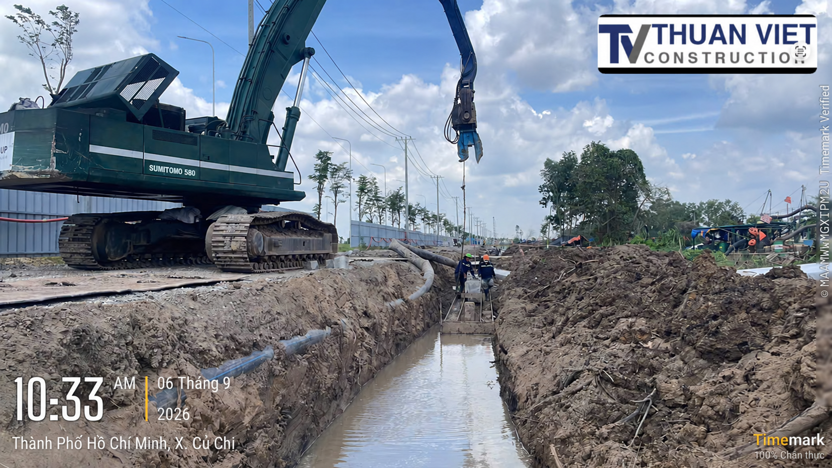 Định vị khung sàn đạo thi công cừ ván bê tông cốt thép dự ứng lực SW